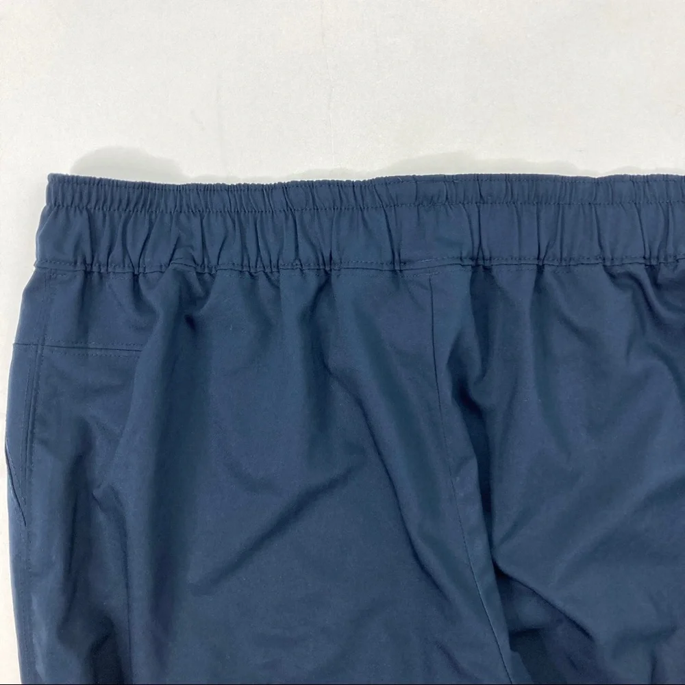 Nike Navy Blue Wide Leg Cropped Pants